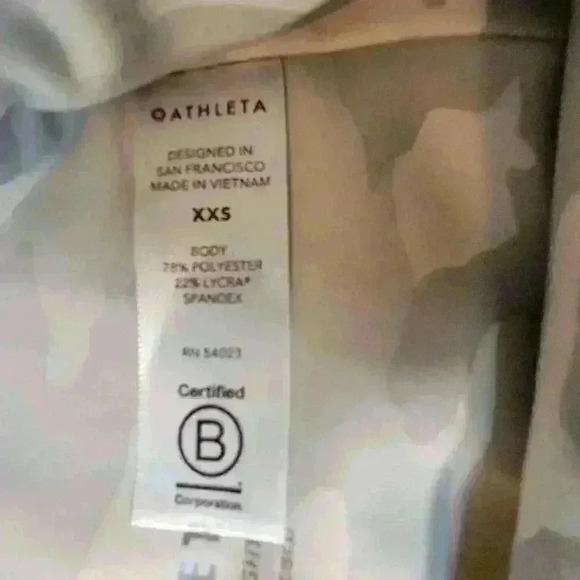 Athleta Pants Womens XXS Elation 7/8 Tight Gray Camo High Rise Pull Leggings - Picture 7 of 14